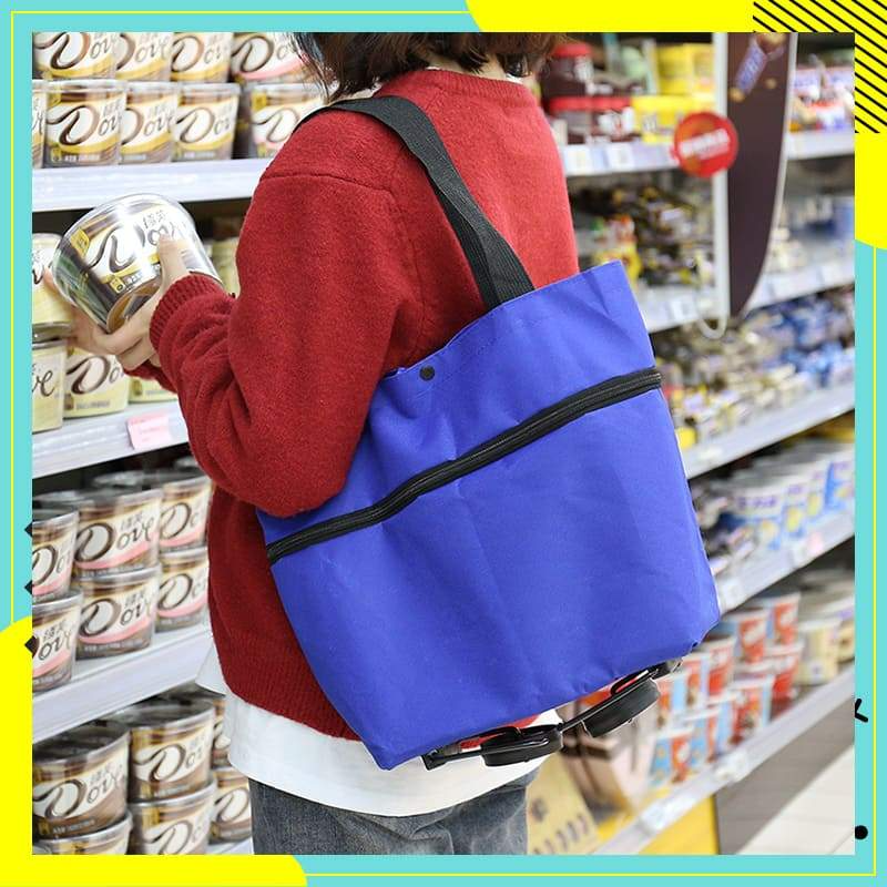 2-in-1 faltbarer Einkaufswagen