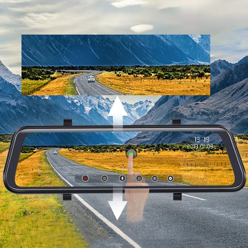 12-Zoll-4K-Dashcam mit HD-Nachtsichtfunktion für vorne und hinten🚗