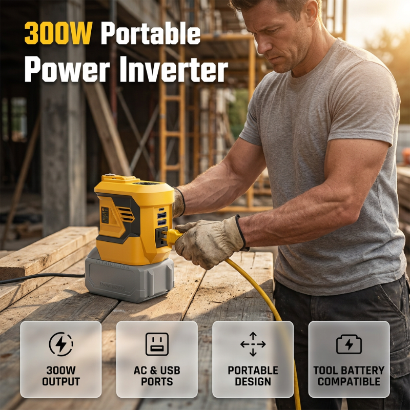 300W Portable Power Inverter