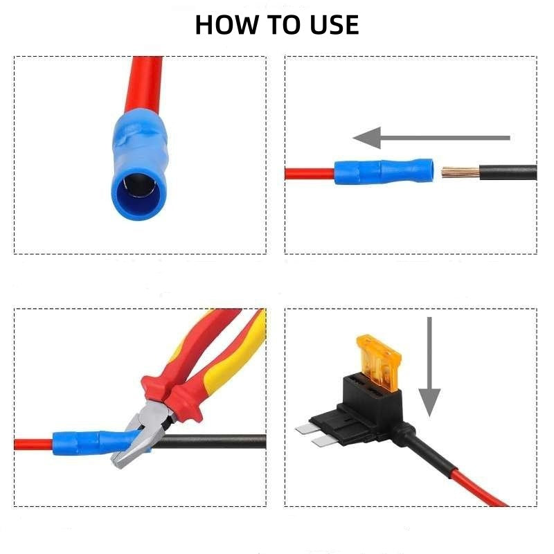 🔧 12-teiliges Sicherungsadapter-Set – Einfach Strom abgreifen ohne Kabelchaos