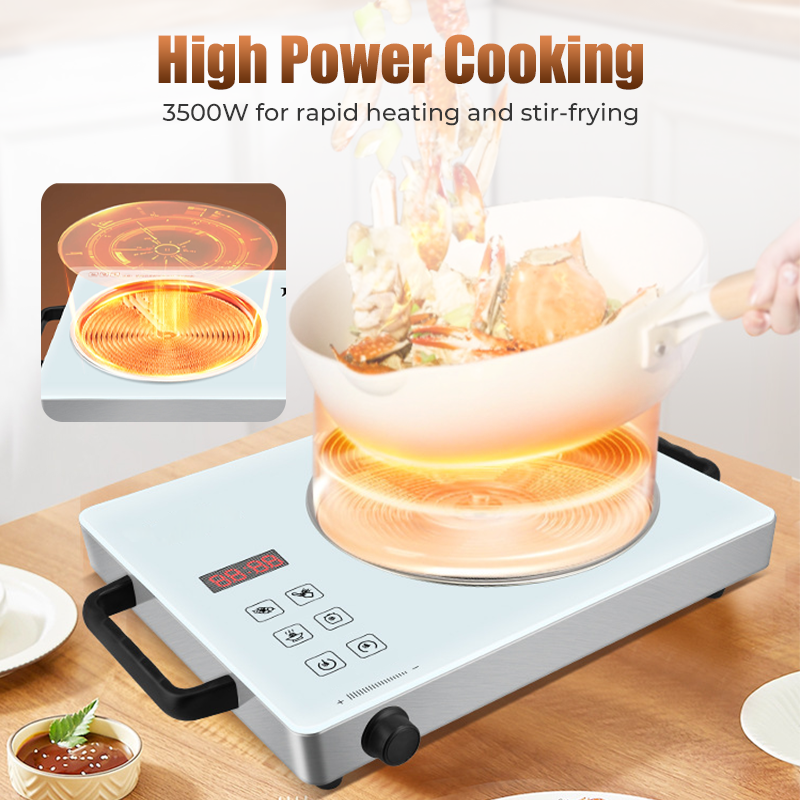 High-Power Single Burner Electric Ceramic Cooktop