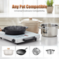 High-Power Single Burner Electric Ceramic Cooktop