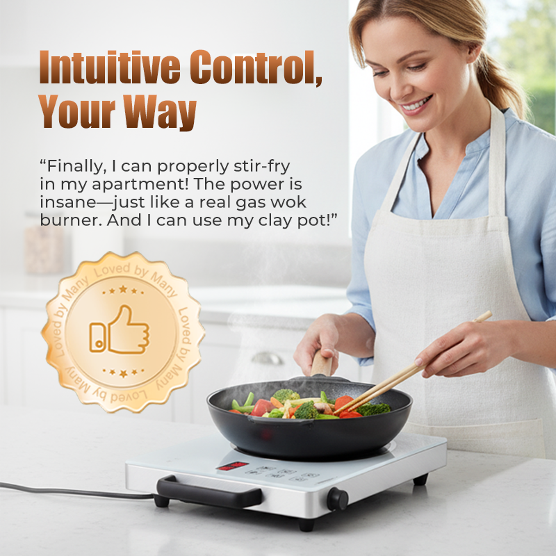 High-Power Single Burner Electric Ceramic Cooktop