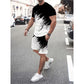 👕☀️ 2-teiliges Sommer-Set für Herren – Mit dynamischem Print, atmungsaktiv & bequem – Perfekt für Alltag, Sport oder Freizeit – lässiger und leichter 2-in-1 Look 🩳✨