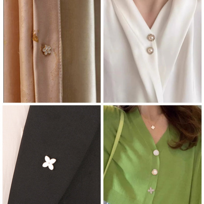Women's No-Sew Anti-Exposure Brooch Buttons