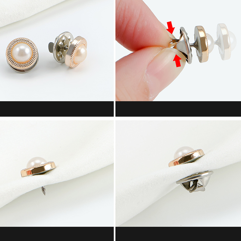 Women's No-Sew Anti-Exposure Brooch Buttons