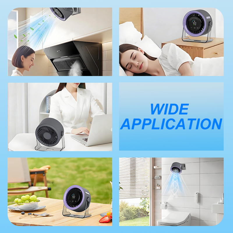 🌀 Mini-Tischventilator mit 100 Geschwindigkeiten und Digitalanzeige – kompakt, leistungsstark & individuell einstellbar – perfekt für Büro, Schlafzimmer & unterwegs