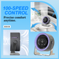 🌀 Mini-Tischventilator mit 100 Geschwindigkeiten und Digitalanzeige – kompakt, leistungsstark & individuell einstellbar – perfekt für Büro, Schlafzimmer & unterwegs