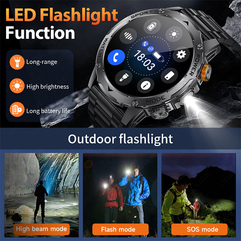 ⌚ 60% RABATT! 🏆 Smart Bluetooth Sportuhr – 1000mAh Akku & Fitness-Tracking – Herzfrequenz, Schrittzähler & Schlafüberwachung – wasserdicht & kompatibel mit iOS/Android – perfekt für den aktiven Alltag 💪✨