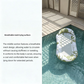 Aufblasbarer Pool-Float-Hängematte mit Netzmitte
