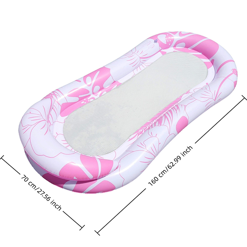 Aufblasbarer Pool-Float-Hängematte mit Netzmitte