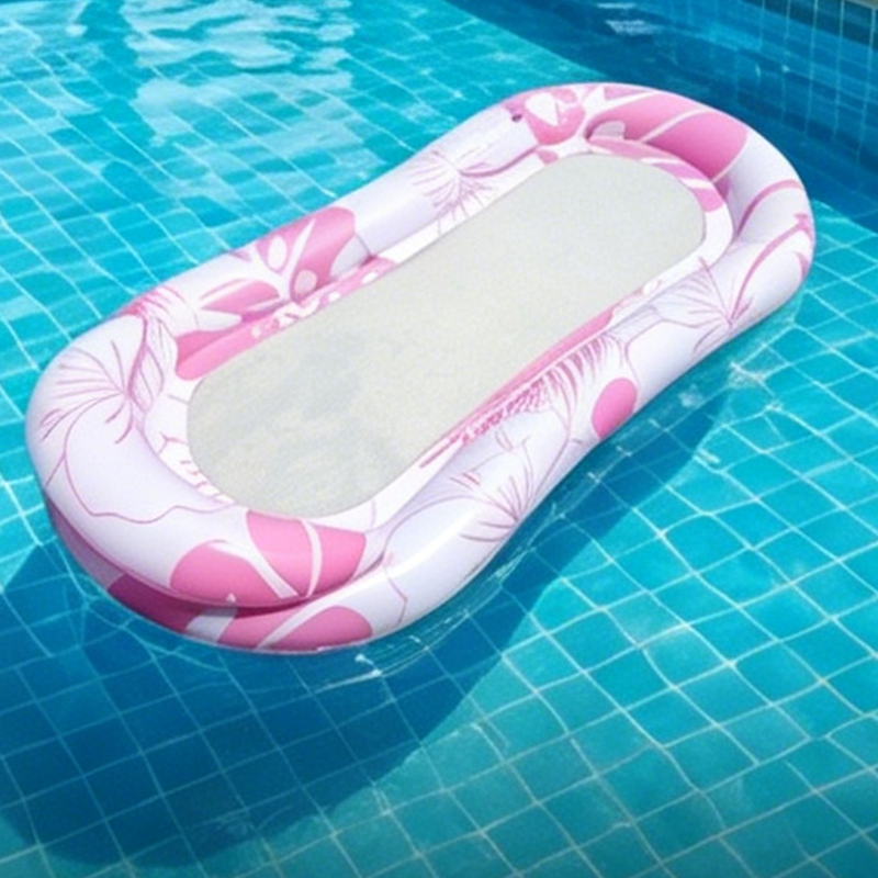 Aufblasbarer Pool-Float-Hängematte mit Netzmitte
