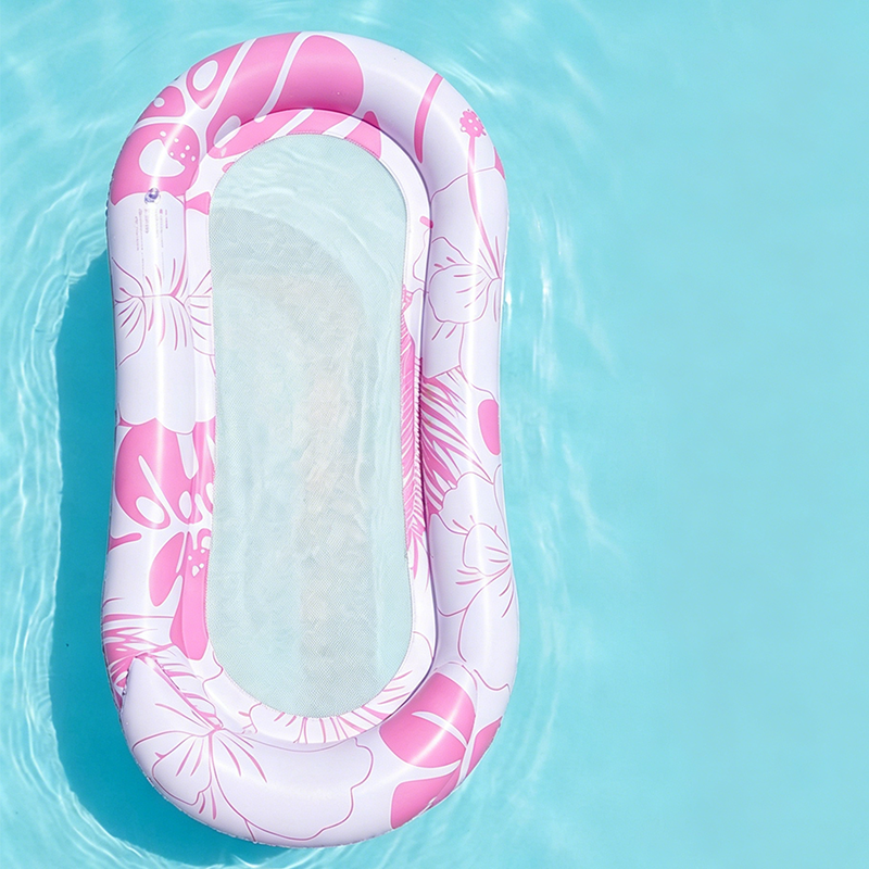 Aufblasbarer Pool-Float-Hängematte mit Netzmitte