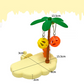🐦 Vogel-Spielplatz mit Wolken-Design – Kletter- & Ruheplattform aus Holz, ideal für Wellensittiche, Unzertrennliche & kleine Papageien 🌤️