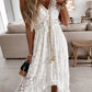 V-Ausschnitt Schnürkleid mit Trägern