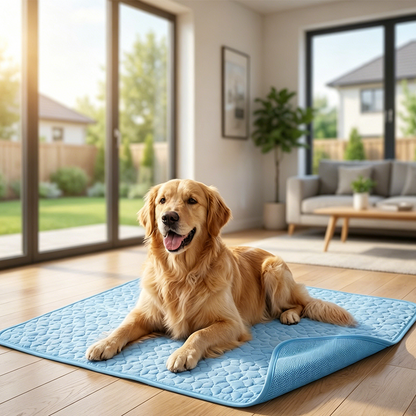 🐶🐱🧊 Sommerangebot! Kühlmatte für Haustiere (ohne Wasser) – Atmungsaktives Oxford-Gewebe, passend für jedes Bett/jede Box