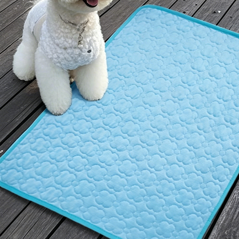 🐶🐱🧊 Sommerangebot! Kühlmatte für Haustiere (ohne Wasser) – Atmungsaktives Oxford-Gewebe, passend für jedes Bett/jede Box