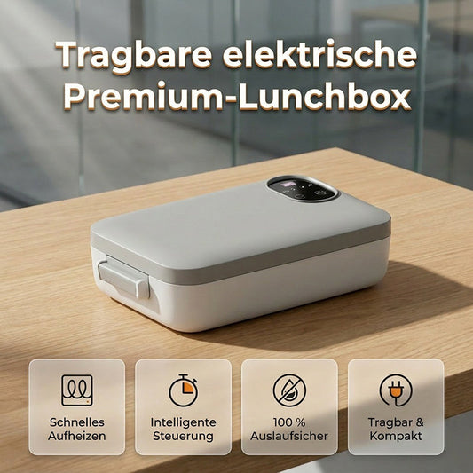 🍱🔥 50% RABATT – JETZT HALBER PREIS! Tragbare elektrische Lunchbox mit Selbstheizung – Warmes Essen überall – Perfekt für Büro, Baustelle & Reisen 🔋✨