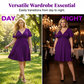 ✨Elegantes V-Ausschnitt Twist-Front Kleid👗｜Mit praktischen Taschen👝