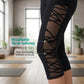 🧘‍♀️ Figurbetonte Yogahose mit Netz-Einsätzen – gepolsterte Taille, praktische Tasche & Beinabschluss, ideal für Yoga, Fitness & den aktiven Alltag ✨
