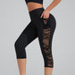 🧘‍♀️ Figurbetonte Yogahose mit Netz-Einsätzen – gepolsterte Taille, praktische Tasche & Beinabschluss, ideal für Yoga, Fitness & den aktiven Alltag ✨