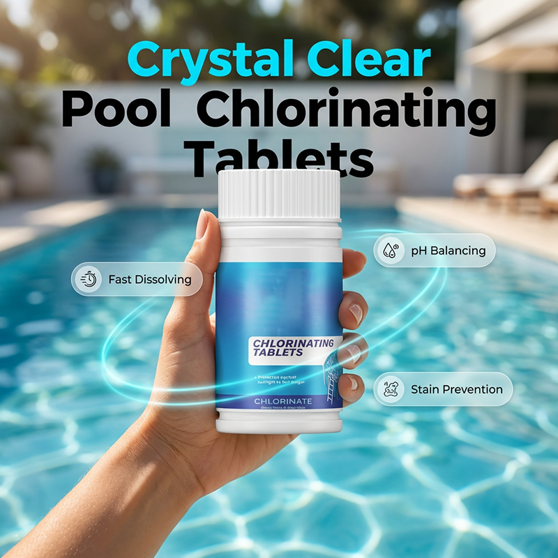 Brausetabletten zur Pool-Reinigung mit Chlor