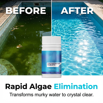 Brausetabletten zur Pool-Reinigung mit Chlor