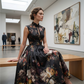 Women's Elegant Sleeveless Floral Dress