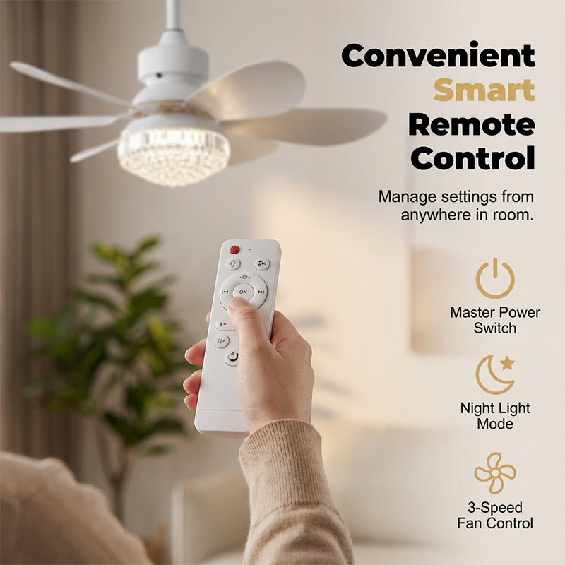 2-in-1 LED-Deckenventilator mit Kühlung