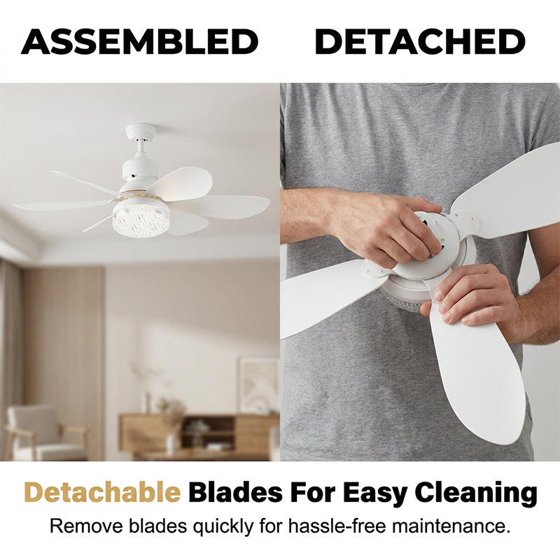 2-in-1 LED-Deckenventilator mit Kühlung
