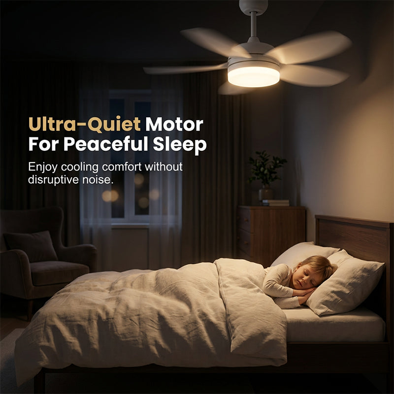 2-in-1 LED-Deckenventilator mit Kühlung