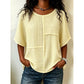 👚 50% Rabatt: Damen Minimalistische Freizeitbluse | Strukturiert & Locker für Alltag und Büro ✨