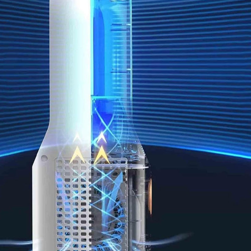6-Speed Bladeless Electric Fan with Light