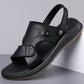 👡 50% RABATT! ✨ Herren Leder-Sandalen 2-in-1 Slip-On – Vielseitig für Outdoor & Strand – Echtes Leder, flexible Sohle & bequemer Einstieg – perfekt für heiße Tage und lässige Looks ☀️🌊