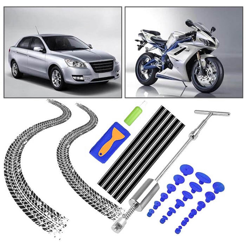 【🔥50 % Rabatt für begrenzte Zeit!🛠】 T-Bar Ausbeulwerkzeug Auto Dellen-Reparatur-Set