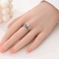 Leuchtender Glühwürmchen-Ring – Zirkon & Nachtleuchtendes Design