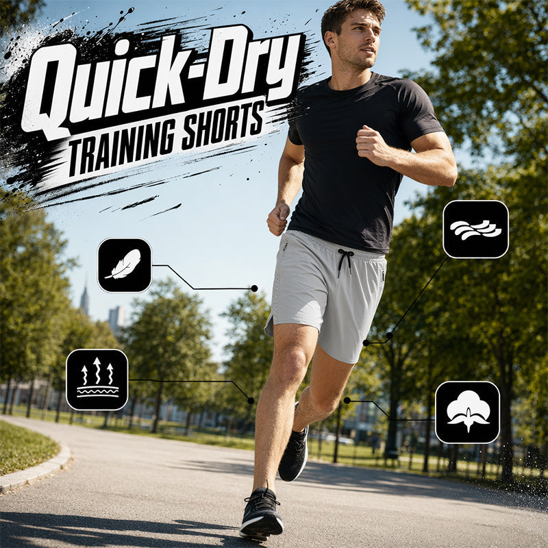 🩳 50% RABATT! ⚡ Schnelltrocknende Sportshorts für Herren – Mit Reißverschlusstaschen & atmungsaktivem Material – Ideal für Laufen, Fitness oder Outdoor-Aktivitäten – bequem, leicht & praktisch 🏃‍♂️🌿✨