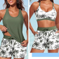 👙🌊3-teiliges Damen-Badeanzug-Set: Tankini mit Shorts🤸