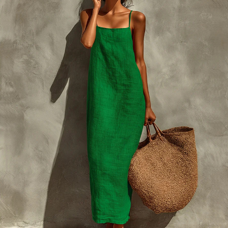👗 50% RABATT! 🎁 Damen lässiges einfarbiges Trägerkleid – Leicht, luftig & vielseitig – Perfekt für warme Tage, Strand oder einen entspannten Look – bequem & stilvoll 🌸☀️✨