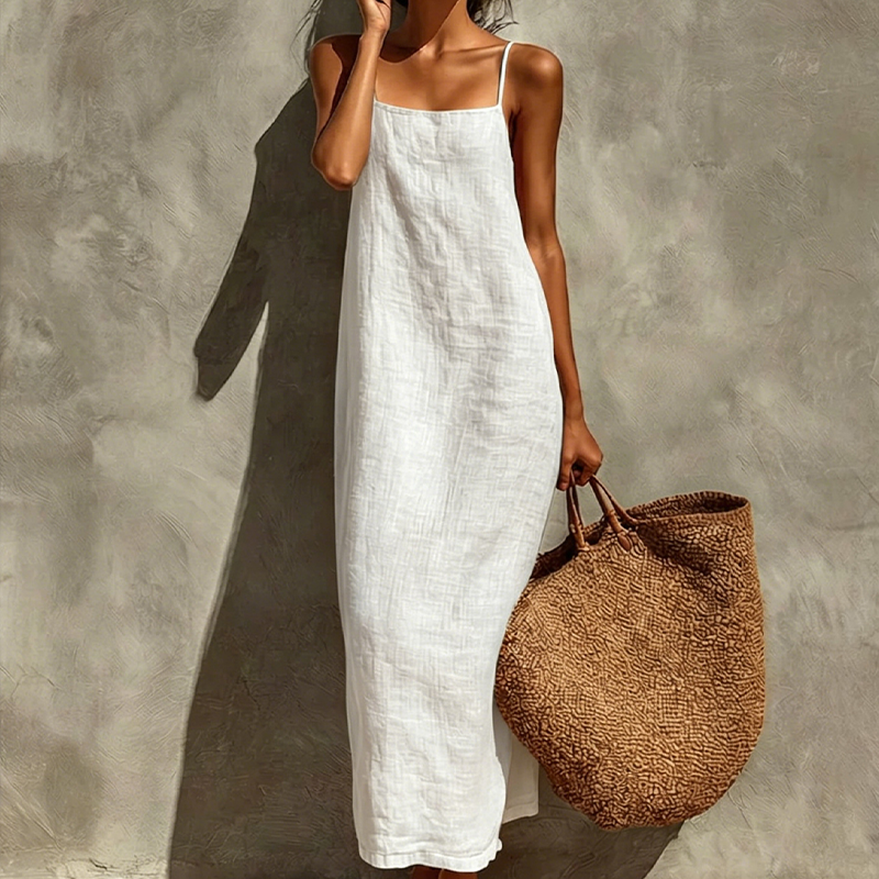 👗 50% RABATT! 🎁 Damen lässiges einfarbiges Trägerkleid – Leicht, luftig & vielseitig – Perfekt für warme Tage, Strand oder einen entspannten Look – bequem & stilvoll 🌸☀️✨