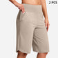 ⏰Letzter Tag des Schlussverkaufs – 50 % Rabatt🔥Yoga-Shorts für Damen mit hoher Taille und Taschen💕Kaufe 2, spare 20%! 💰