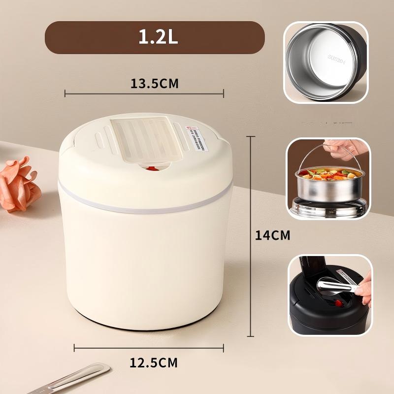 🥣 Vakuum-Thermobehälter mit Faltlöffel – warme Mahlzeiten überall genießen!