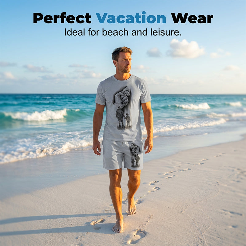 👕🔥 50% RABATT! Herren Bedeutungsvolles Grafik-Outfit-Set – Ausdrucksstarkes Design, bequem & perfekt für Freizeit & Streetwear ✨
