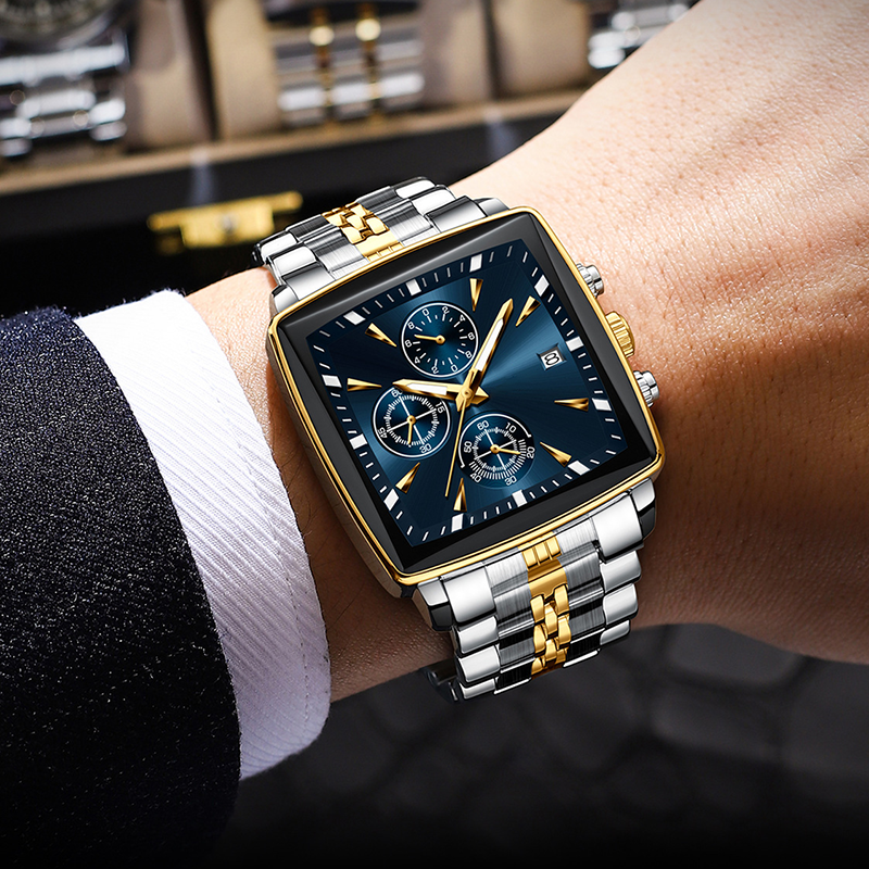 ⏱️Men's Classic Square Dial Quartz Watch🌙