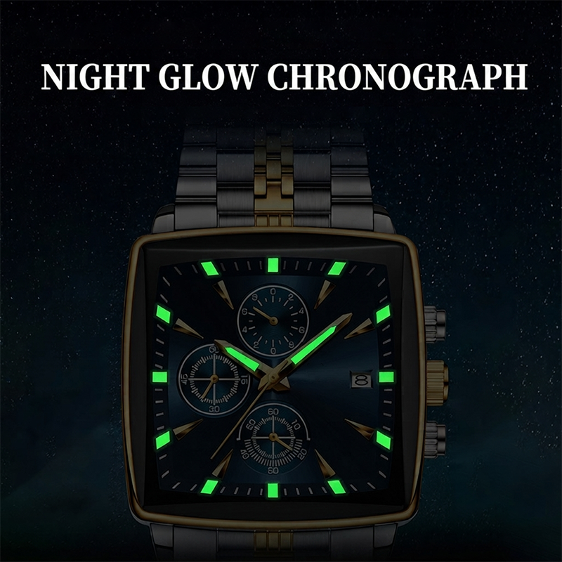⏱️Men's Classic Square Dial Quartz Watch🌙