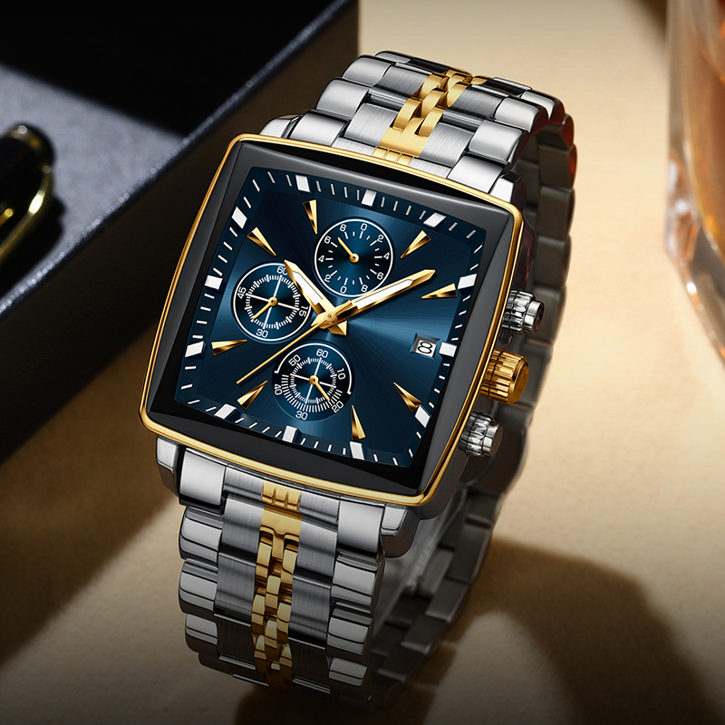 ⏱️Men's Classic Square Dial Quartz Watch🌙