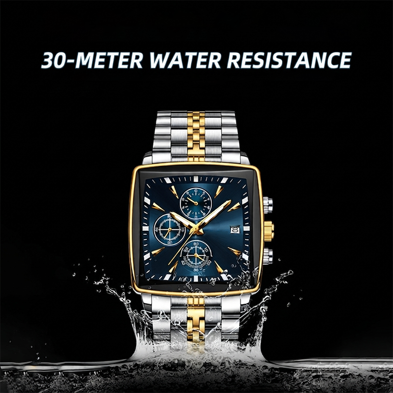 ⏱️Men's Classic Square Dial Quartz Watch🌙