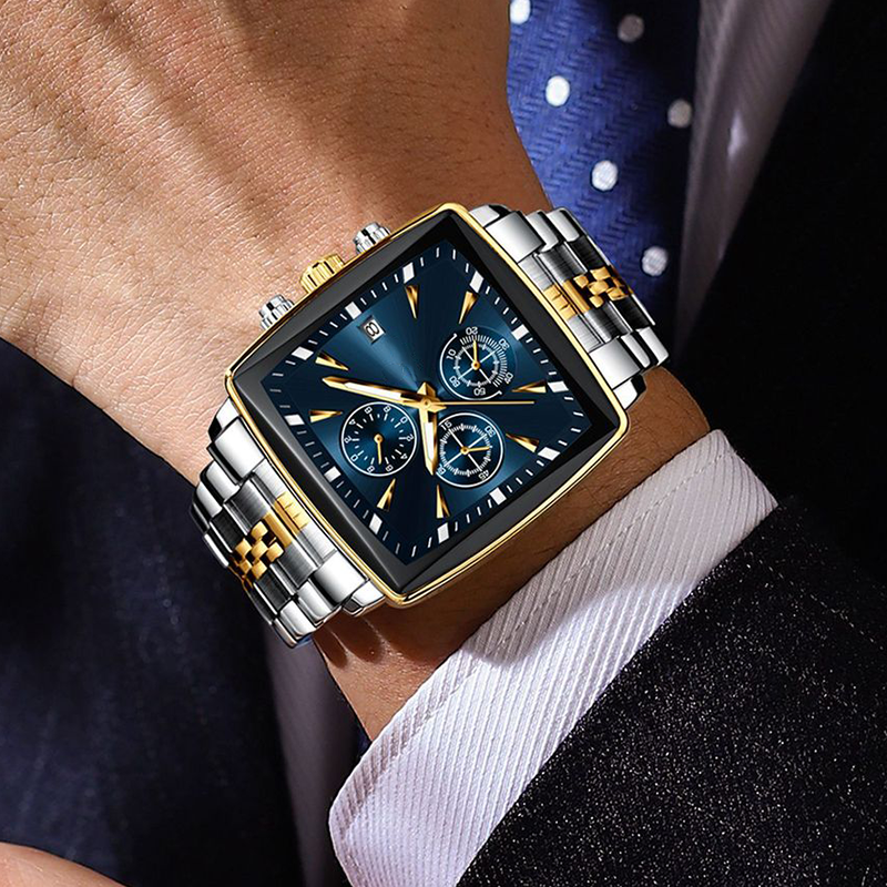 ⏱️Men's Classic Square Dial Quartz Watch🌙