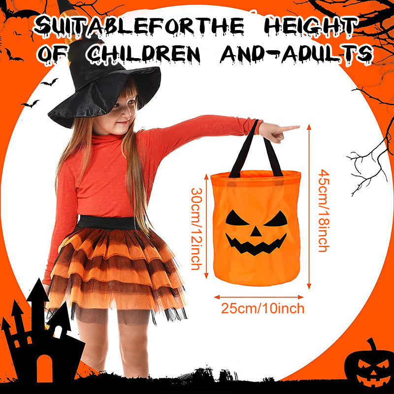 🎃🍬 50% RABATT! Halloween Leuchtende Kürbis-Süßigkeitentasche – Glow-in-the-Dark, weich & geräumig – Perfekt für Trick-or-Treat & Kostümfeste ✨