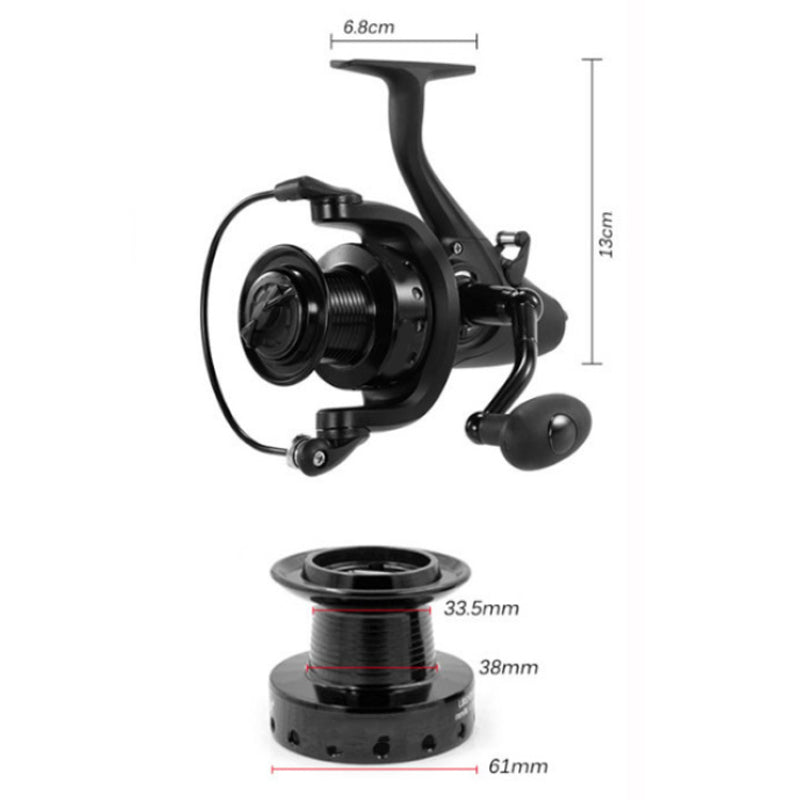 🎣🌀 50% RABATT! Baitrunner-Spinnrolle – Dual-Drag, leise, stabil – Für Raubfisch & Friedfisch 💪✨